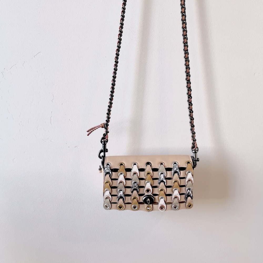 Coach 1941 exotic leather dinkier links crossbody